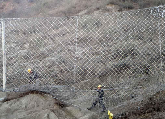 被動邊坡防護網